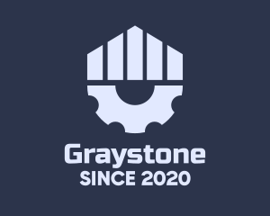 Gray - Gray Industrial Cogwheel logo design