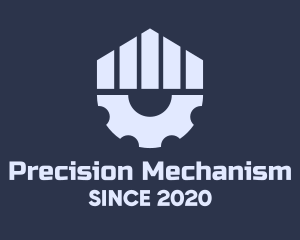 Mechanism - Gray Industrial Cogwheel logo design