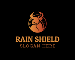 Western Bull Ranch logo design