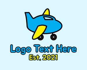 Nursery - Baby Toy Airplane logo design