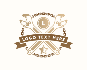 Mechanic - Mechanical Wrench Repair logo design