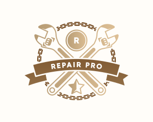 Mechanical Wrench Repair logo design