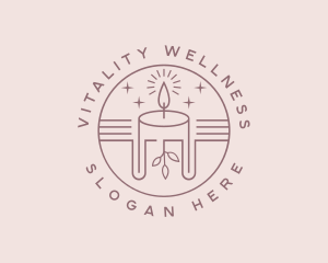 Candlelight Spa Wellness logo design