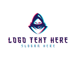 Technology - Ninja Avatar Anaglyph logo design