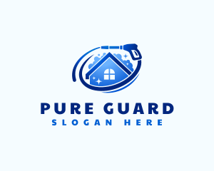 Pressure Washer Disinfection logo design