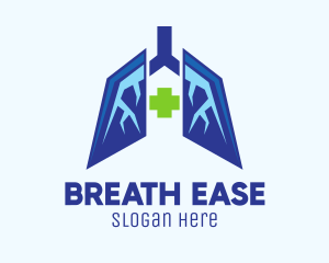 Respiratory - Modern Lung Center logo design