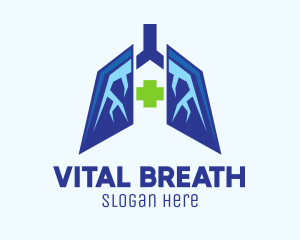 Breathing - Modern Lung Center logo design