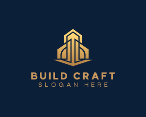 Construction Building Realty logo design