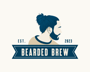 Man Beard Salon logo design