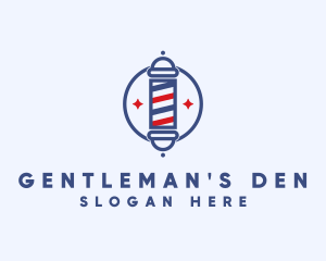 Male - Male Barber Pole logo design