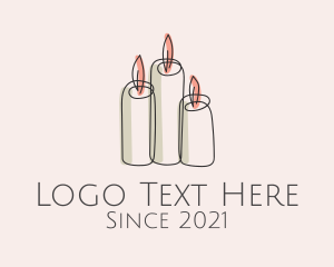 Candle - Wax Candle Stick logo design
