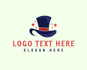 Gentleman Magician Hat logo design