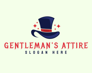 Gentleman Magician Hat logo design
