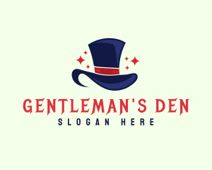 Gentleman Magician Hat logo design