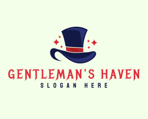 Gentleman Magician Hat logo design