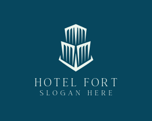 Deluxe Skyscraper Hotel logo design