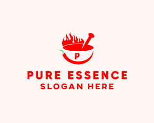 Ingredient - Chili Flame Bowl logo design