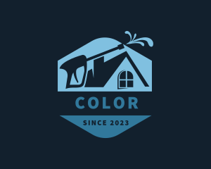 Apartment - Pressure Washer Home Maintenance logo design