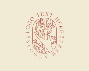 Artisanal - Lotus Flower Arrangement logo design