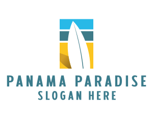 Surfboard Surf Beach logo design