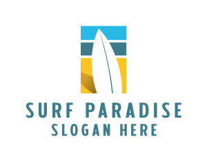 Surf - Surfboard Surf Beach logo design