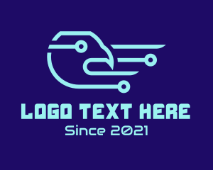 Cyber Space - Circuit Bird Technology logo design