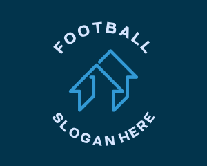 Supplier - Minimalist Blue House logo design