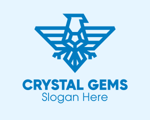 Blue Eagle Gem logo design