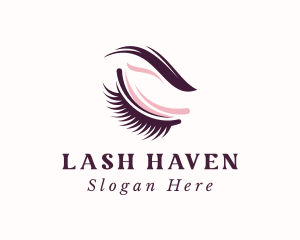 Cosmetics Eyeshadow Eyelash logo design