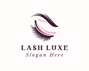 Cosmetics Eyeshadow Eyelash logo design