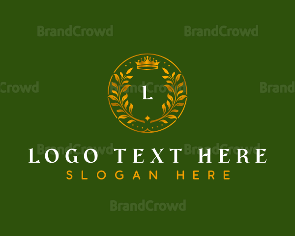 Royalty Wreath Crown Logo