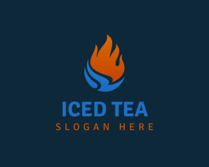 Fire Ice Thermal HVAC logo design