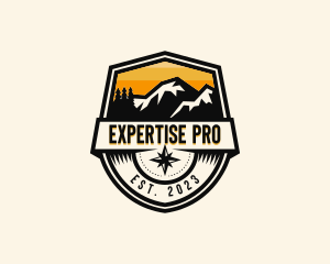 Compass Mountain Travel logo design