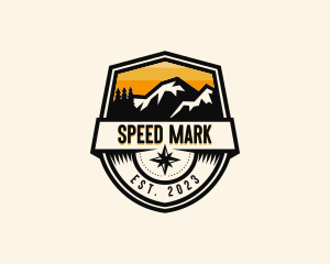 Compass Mountain Travel logo design