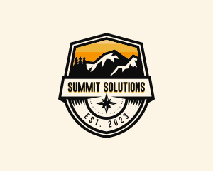 Compass Mountain Travel logo design