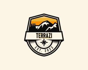 Compass Mountain Travel logo design