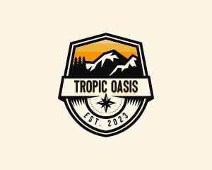 Compass Mountain Travel logo design