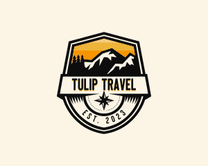 Compass Mountain Travel logo design