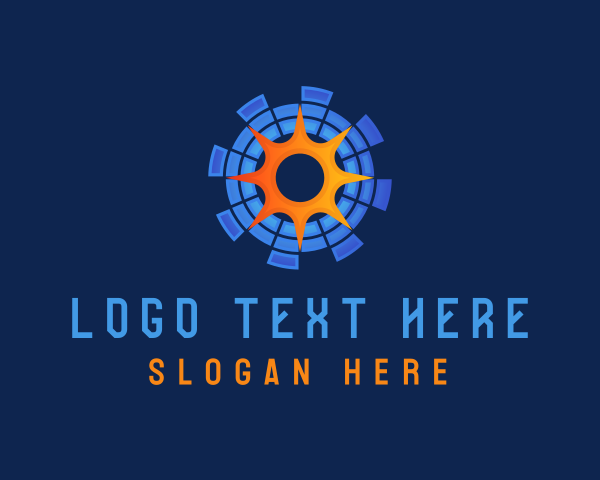 Technology - Solar Energy Technology logo design