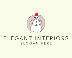 Snowman Christmas Decor  logo design