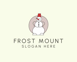 Snowman Christmas Decor  logo design