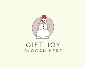 Snowman Christmas Decor  logo design