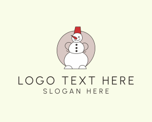 Gift Shop - Snowman Christmas Decor logo design