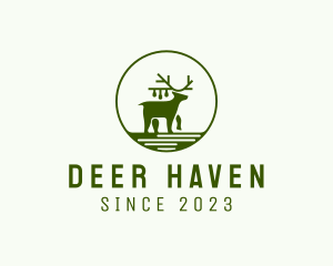 Deer Bauble Ornament logo design
