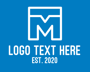 Communicate - Chat Letter M logo design