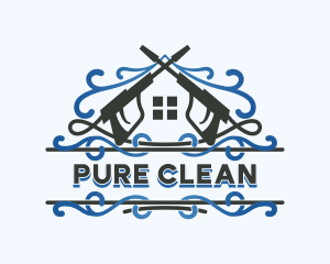 Sanitize - Pressure Washer Sanitation logo design