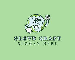 Gloves - Planet Educational Organization logo design