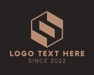 Woodworking - Hexagon Construction Firm logo design