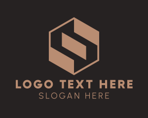 Hexagon Construction Firm Logo