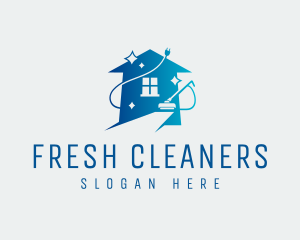 Vacuum Cleaner Housekeeping logo design